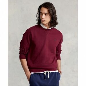 Ralph Lauren Fleece Sweater in Burgundy